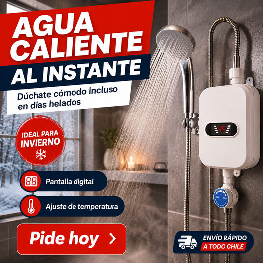 TermoDucha — Calentador de Agua Instantáneo con Ducha, Agua Caliente al Instante