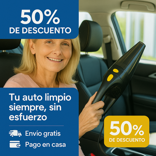 ¡Despídete de la suciedad con la aspiradora que deja tu auto impecable todos los días!