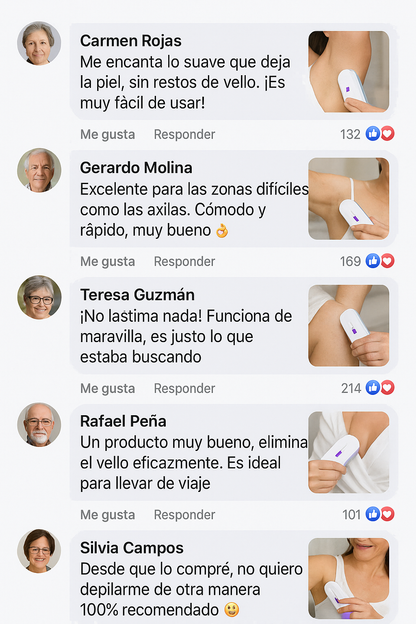 Depiladora Eléctrica Premium — Suavidad al instante, sin dolor ni complicaciones ✨