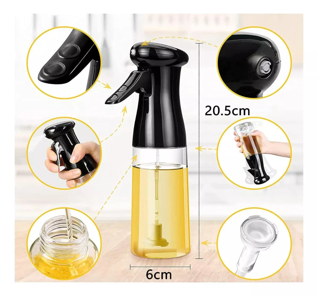 Rociador De Aceite Vinagre Spray 200 Ml De Vidrio