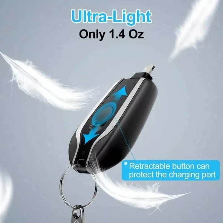 Llaveros Power Bank Portátil 1500mAh Carga rápida