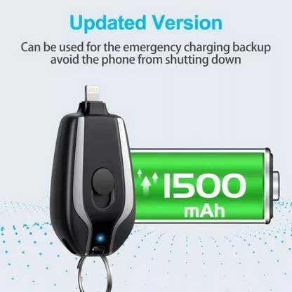 Llaveros Power Bank Portátil 1500mAh Carga rápida