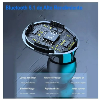 Audífonos inalámbricos M10 TWS con Bluetooth V5.0.