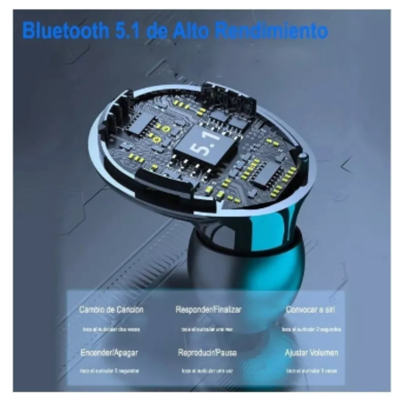 Audífonos inalámbricos M10 TWS con Bluetooth V5.0.