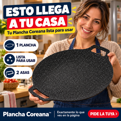 Plancha Coreana™ Cocina Sin Aceite y Limpia con un Paño