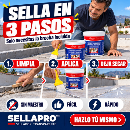 Sellador Transparente Tapa Goteras | Lleva 1KG + 1KG GRATIS 🎁