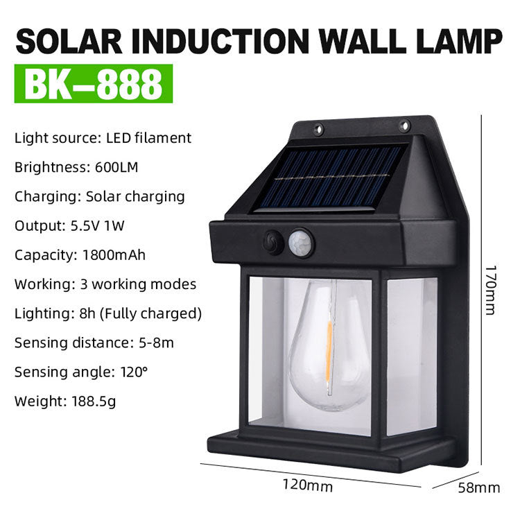 Pack de 2  Lámparas de Pared Solar Potentes