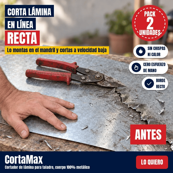 CortaMax — Cortador de Lámina para Taladro