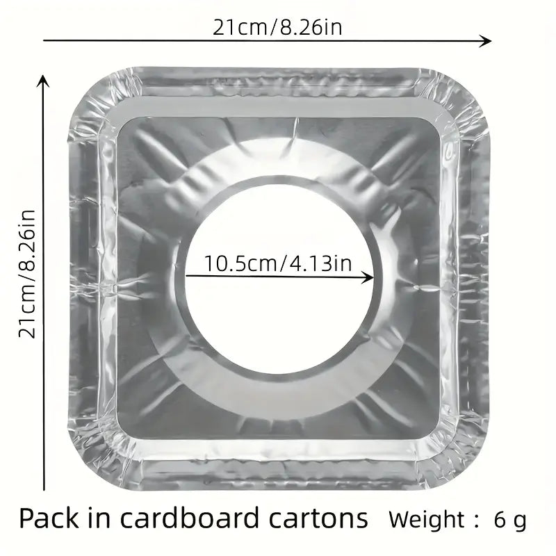 Protector de Aluminio para Hornillas de Cocinas x32 unidades