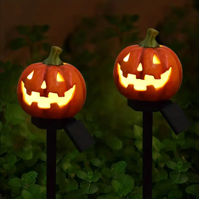 Pack de 2 Estacas Solares De Calabaza para Halloween 🎃🎃