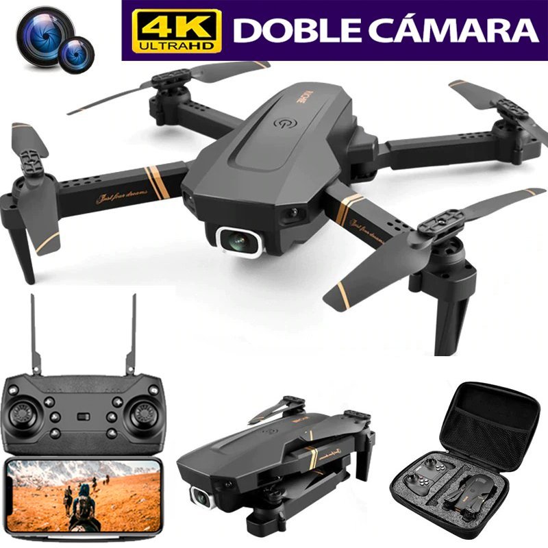 Dron con Cámara 4K Ultra HD + Kit Completo de Accesorios y Bolsa de Regalo