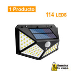 Cargue la imagen en el visor de la galería, Lampara Solar 114 Led Exterior Sensor De Movimiento - Ilumina tu Casa