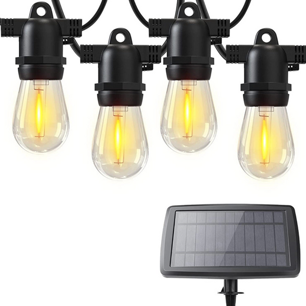 GUIRNALDA CON PANEL SOLAR Y CARGA USB - Ilumina tu Casa