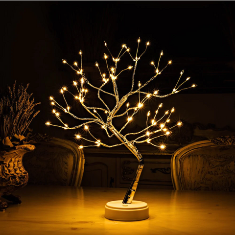 LÁMPARA MESA BONSÁI LED ÁRBOL DE ESPÍRITU DE LUZ HADA - Ilumina tu Casa