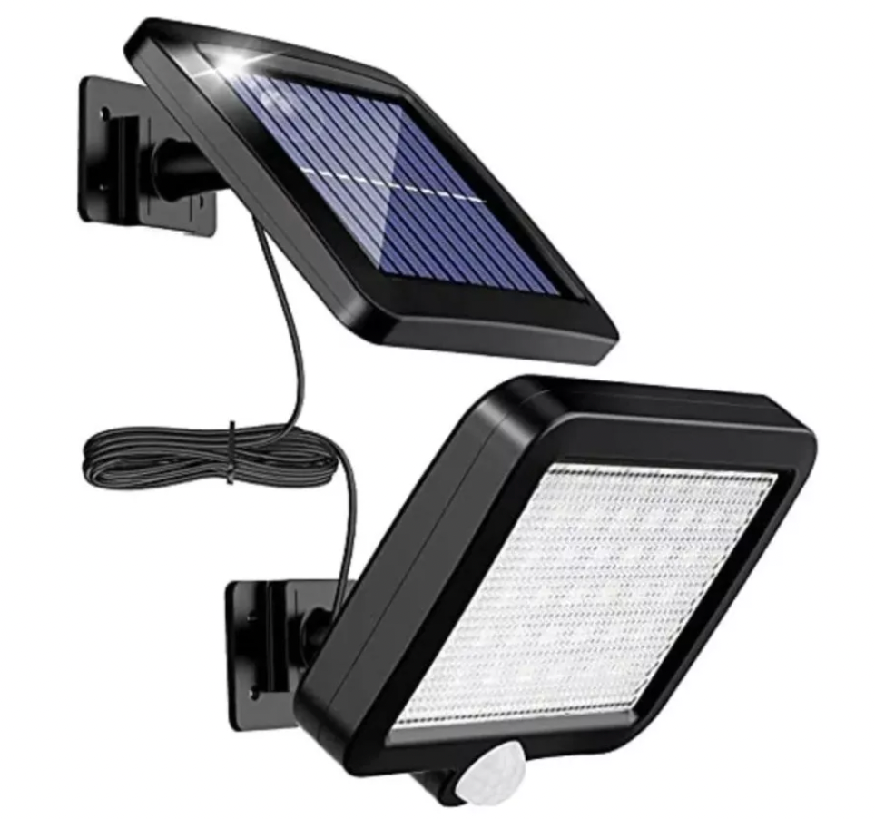 Foco Led Solar Con Sensor De Movimiento Panel Solar