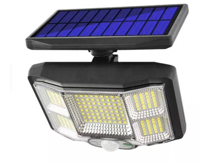 Foco Led Solar Pared Exterior 168 Led + Control remoto