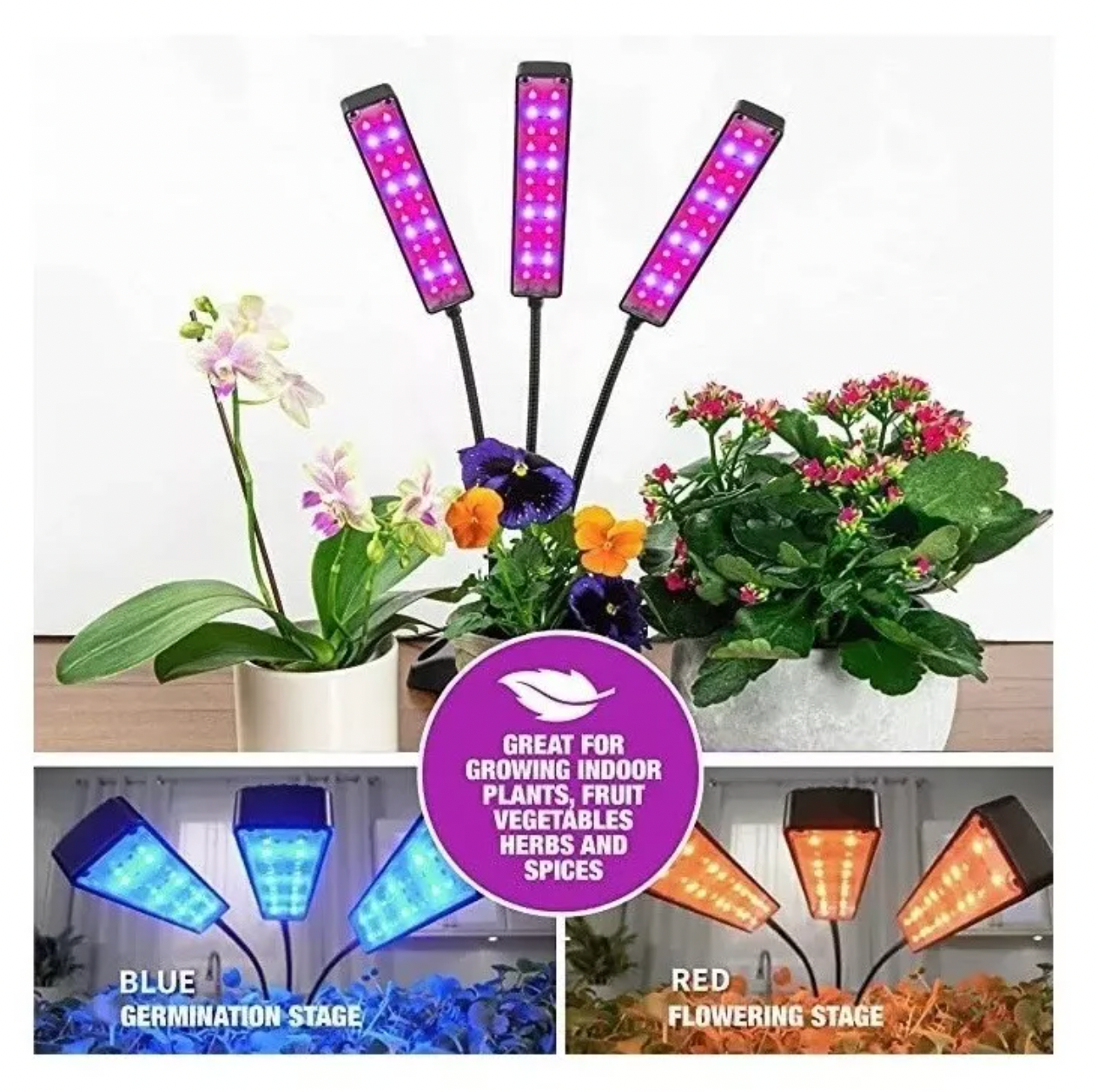 Lámpara Indoor Led Para Cultivos De Plantas Potente