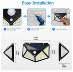 Cargue la imagen en el visor de la galería, X 5 Focos Lámpara Solar Led Exterior Sensor De Movimiento de 100 Led
