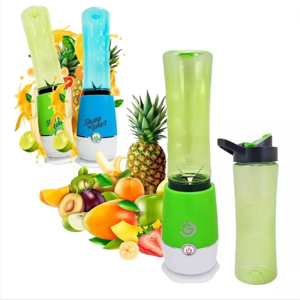 Mini Licuadora Juguera Portátil Pack 2 Vasos Shake'n Take