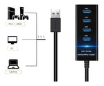 Cargue la imagen en el visor de la galería, Hub 4 Puertos Usb 3.0 Extensión Cable De 30cm
