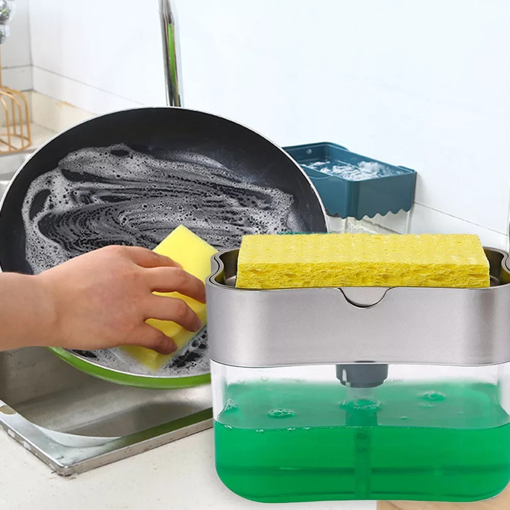 Dispensador automático de jabón liquido 2 en 1 - Ilumina tu Casa