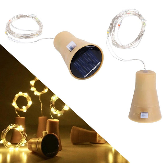 PACK DE 10 CORCHOS SOLARES LED TIPO HADA - Ilumina tu Casa