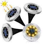 Cargue la imagen en el visor de la galería, Pack 4 Lámparas Solar Estaca 8 Led Para Patio Jardín Exterior - Ilumina tu Casa
