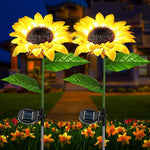 Cargue la imagen en el visor de la galería, PACK DE 2 GIRASOLES EN ESTACA LUZ LED SOLAR - Ilumina tu Casa
