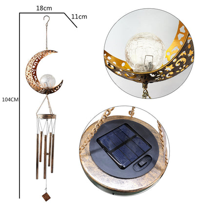 COLGANTE DE VIENTO SOLAR PARA EXTERIORES - Ilumina tu Casa