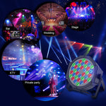 Cargue la imagen en el visor de la galería, Foco Proyector 36 Led RGB Dmx Audio Ritmico Luces Disco - Ilumina tu Casa