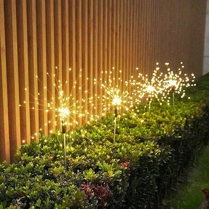 PACK DE 2 ESTACA PARA JARDIN SOLAR DE FUEGOS ARTIFICIALES - Ilumina tu Casa