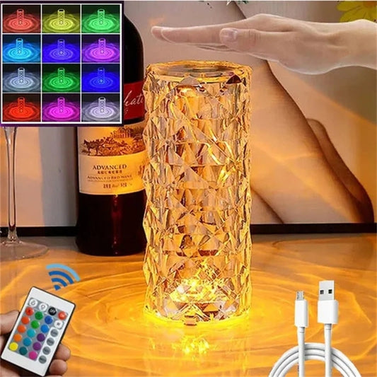 LÁMPARA ELEGANTE LED CON CONTROL REMOTO Y RECARGABLE USB