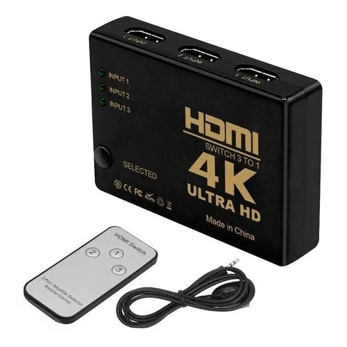 Selector 1 X 3 Swich HDMI 4K Ultra HD