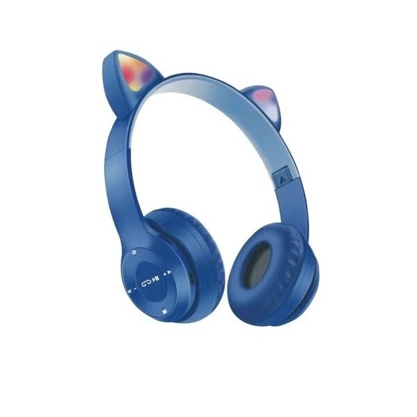 Audífonos Para Niños, Bluetooth, Modelo CAT-P47, Orejas Con Luz RGB